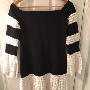 Black and White Mini Dress